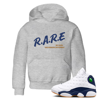 13s Midnight Navy shirts to match jordans Be Rare Uncommon Different sneaker match tees Air Jordan 13 Midnight Navy match shoes to clothes SNRT Sneaker Tees Youth Baby Heather Grey 1 tee