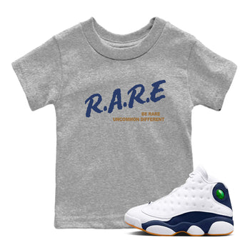 13s Midnight Navy shirts to match jordans Be Rare Uncommon Different sneaker match tees Air Jordan 13 Midnight Navy match shoes to clothes SNRT Sneaker Tees Youth Baby Heather Grey 1 tee