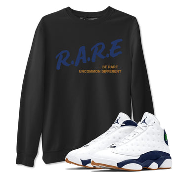 13s Midnight Navy shirts to match jordans Be Rare Uncommon Different sneaker match tees Air Jordan 13 Midnight Navy match shoes to clothes SNRT Sneaker Tees unisex cotton Black 1 shirts