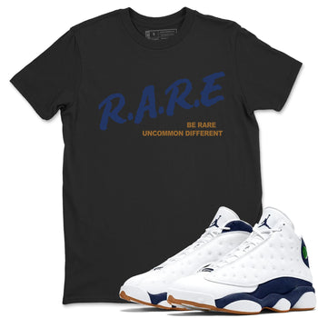 13s Midnight Navy shirts to match jordans Be Rare Uncommon Different sneaker match tees Air Jordan 13 Midnight Navy match shoes to clothes SNRT Sneaker Tees unisex cotton Black 1 shirts