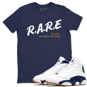 13s Midnight Navy shirts to match jordans Be Rare Uncommon Different sneaker match tees Air Jordan 13 Midnight Navy match shoes to clothes SNRT Sneaker Tees unisex cotton Navy 1 shirts