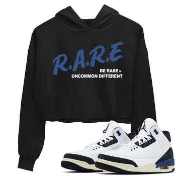 A Ma Maniere Air Jordan 3 Diffused Blue shirts to match jordans Be Rare Uncommon Different graphic tee Jordan 3 For The Love best t-shirts to wear with jordans SNRT Sneaker Tees unisex cotton Black 1 crop tee