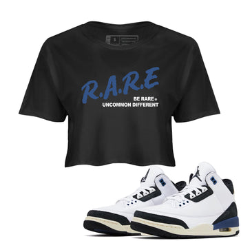 A Ma Maniere Air Jordan 3 Diffused Blue shirts to match jordans Be Rare Uncommon Different graphic tee Jordan 3 For The Love best t-shirts to wear with jordans SNRT Sneaker Tees unisex cotton Black 1 crop tee