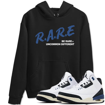 A Ma Maniere Air Jordan 3 Diffused Blue shirts to match jordans Be Rare Uncommon Different graphic tee Jordan 3 For The Love best t-shirts to wear with jordans SNRT Sneaker Tees unisex cotton Black 1 shirts