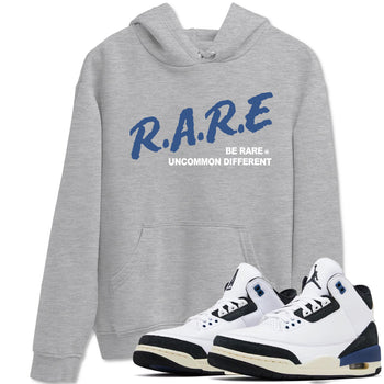 A Ma Maniere Air Jordan 3 Diffused Blue shirts to match jordans Be Rare Uncommon Different graphic tee Jordan 3 For The Love best t-shirts to wear with jordans SNRT Sneaker Tees unisex cotton Heather Grey 1 shirts