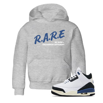 A Ma Maniere Air Jordan 3 Diffused Blue shirts to match jordans Be Rare Uncommon Different graphic tee Jordan 3 For The Love best t-shirts to wear with jordans SNRT Sneaker Tees Youth Baby Heather Grey 1 tee
