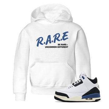 A Ma Maniere Air Jordan 3 Diffused Blue shirts to match jordans Be Rare Uncommon Different graphic tee Jordan 3 For The Love best t-shirts to wear with jordans SNRT Sneaker Tees Youth Baby White 1 tee