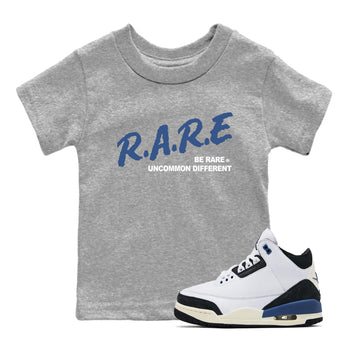 A Ma Maniere Air Jordan 3 Diffused Blue shirts to match jordans Be Rare Uncommon Different graphic tee Jordan 3 For The Love best t-shirts to wear with jordans SNRT Sneaker Tees Youth Baby Heather Grey 1 tee