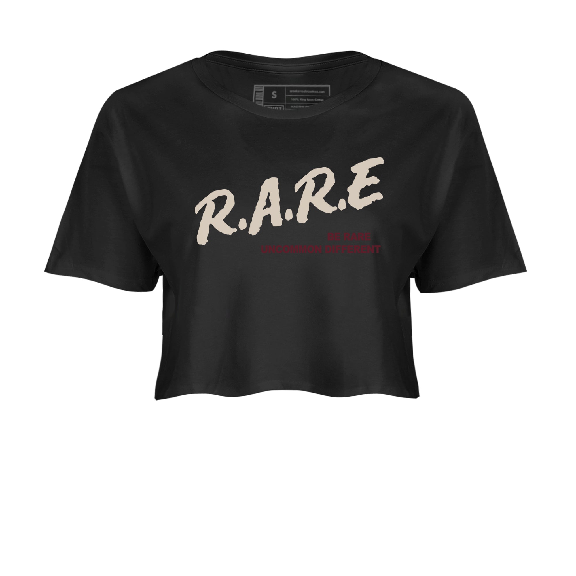 4s A Ma Maniere x Fossil Stone shirts to match jordans Be Rare Uncommon Different sneaker match tees 4s A Ma Maniere x Fossil Stone match shoes to clothes SNRT Sneaker Tees unisex cotton Black 2 crop tee