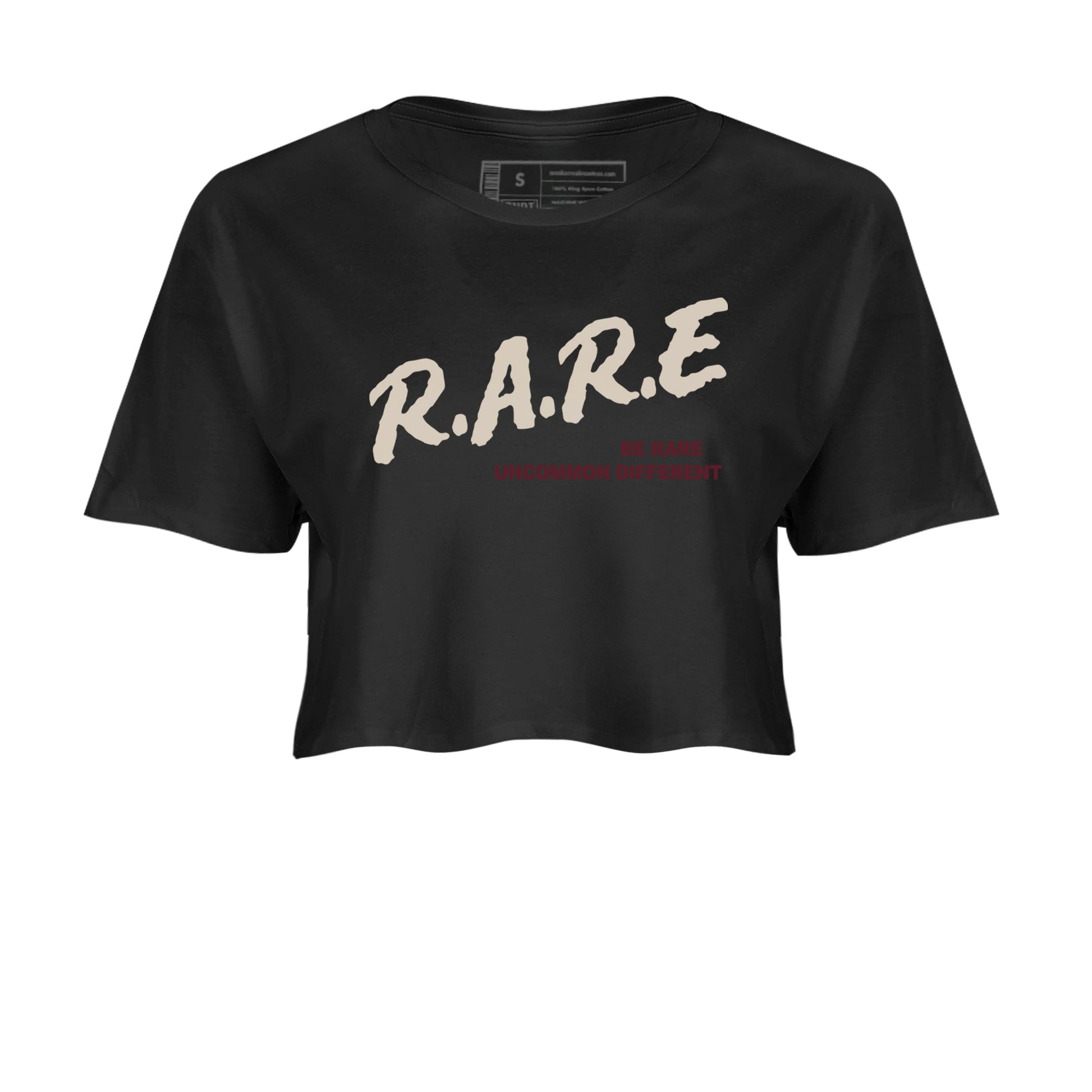 4s A Ma Maniere x Fossil Stone shirts to match jordans Be Rare Uncommon Different sneaker match tees 4s A Ma Maniere x Fossil Stone match shoes to clothes SNRT Sneaker Tees unisex cotton Black 2 crop tee