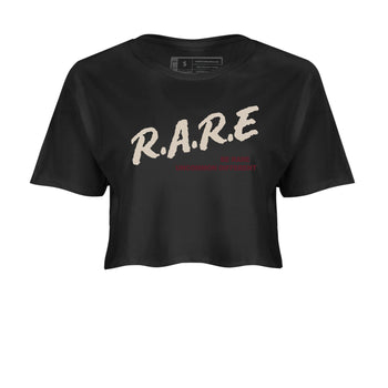 4s A Ma Maniere x Fossil Stone shirts to match jordans Be Rare Uncommon Different sneaker match tees 4s A Ma Maniere x Fossil Stone match shoes to clothes SNRT Sneaker Tees unisex cotton Black 2 crop tee