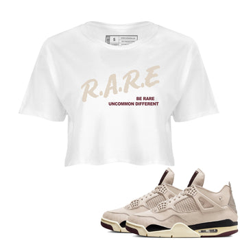 4s A Ma Maniere x Fossil Stone shirts to match jordans Be Rare Uncommon Different sneaker match tees 4s A Ma Maniere x Fossil Stone match shoes to clothes SNRT Sneaker Tees unisex cotton White 1 crop tee