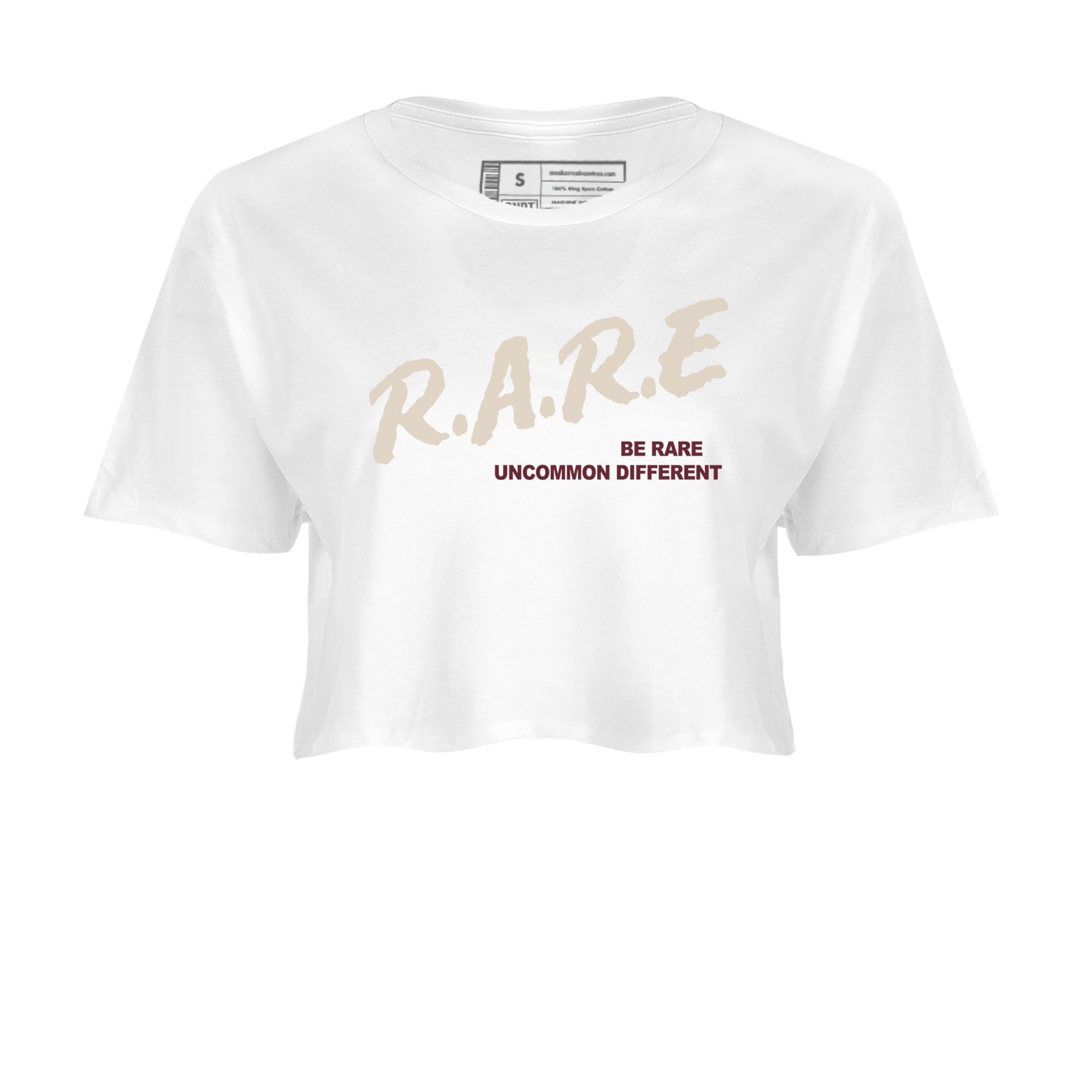 4s A Ma Maniere x Fossil Stone shirts to match jordans Be Rare Uncommon Different sneaker match tees 4s A Ma Maniere x Fossil Stone match shoes to clothes SNRT Sneaker Tees unisex cotton White 2 crop tee