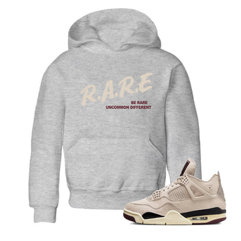 4s A Ma Maniere x Fossil Stone shirts to match jordans Be Rare Uncommon Different sneaker match tees 4s A Ma Maniere x Fossil Stone match shoes to clothes SNRT Sneaker Tees Youth Baby Heather Grey 1 tee