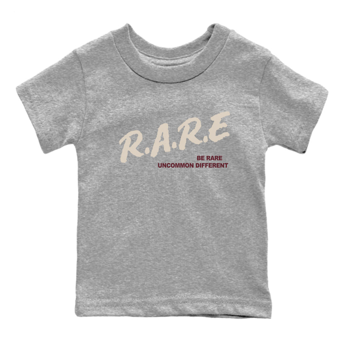 4s A Ma Maniere x Fossil Stone shirts to match jordans Be Rare Uncommon Different sneaker match tees 4s A Ma Maniere x Fossil Stone match shoes to clothes SNRT Sneaker Tees Youth Baby Heather Grey 2 tee