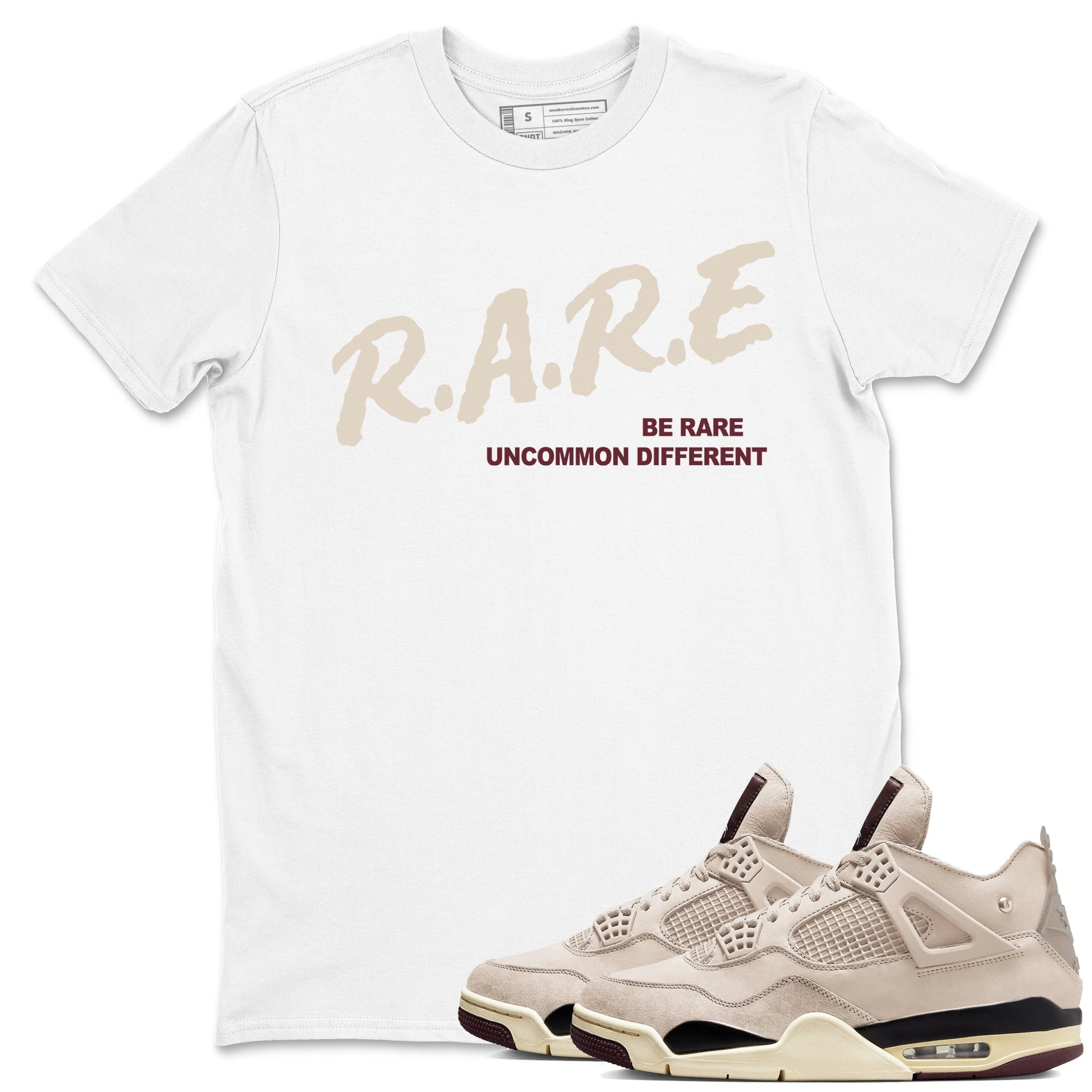 4s A Ma Maniere x Fossil Stone shirts to match jordans Be Rare Uncommon Different sneaker match tees 4s A Ma Maniere x Fossil Stone match shoes to clothes SNRT Sneaker Tees unisex cotton White 1 shirts