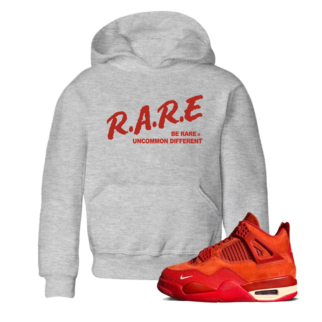 4s Brick By Brick best t shirts to wear with jordans Be Rare Uncommon Different sneaker match tees Nigel Sylvester x Air Jordan 4 Brick by Brick match shoes to clothes SNRT Sneaker Tees Youth Baby Heather Grey 1 tee