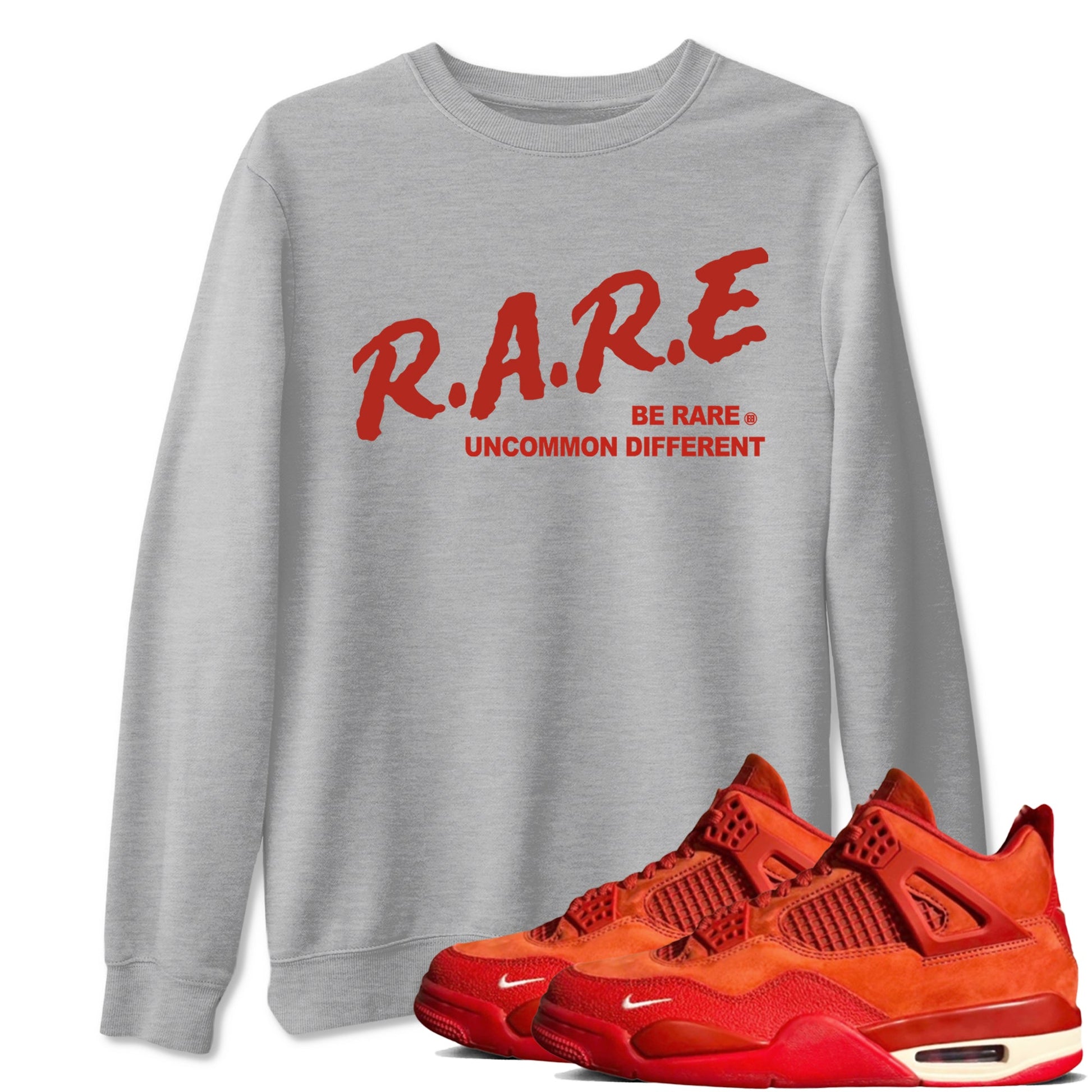 4s Brick By Brick best t shirts to wear with jordans Be Rare Uncommon Different sneaker match tees Nigel Sylvester x Air Jordan 4 Brick by Brick match shoes to clothes SNRT Sneaker Tees unisex cotton Heather Grey 1 shirts