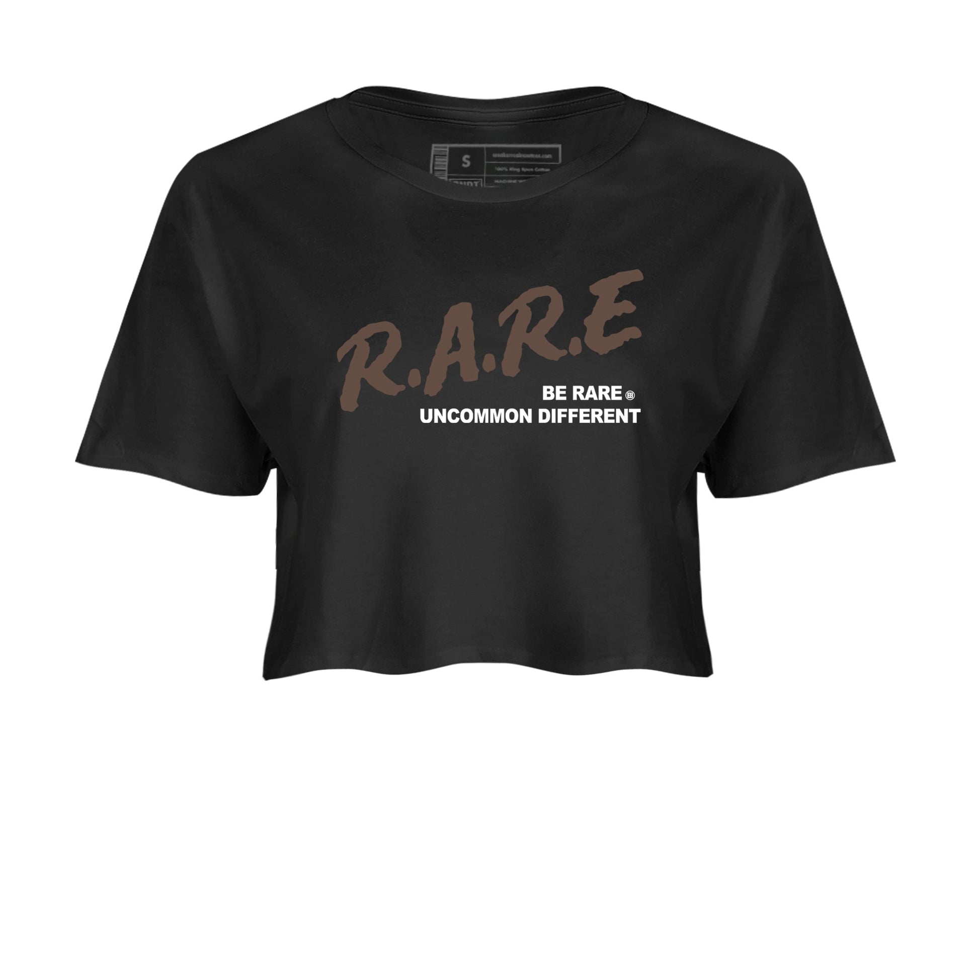 Sneaker match tees – Streetwear Graphic Tees Air Jordan 4 Cave Stone Sneakers – Be Rare Uncommon Different Graphic Crop T-Shirt Black 2