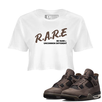 Sneaker match tees – Streetwear Graphic Tees Air Jordan 4 Cave Stone Sneakers – Be Rare Uncommon Different Graphic Crop T-Shirt White 1