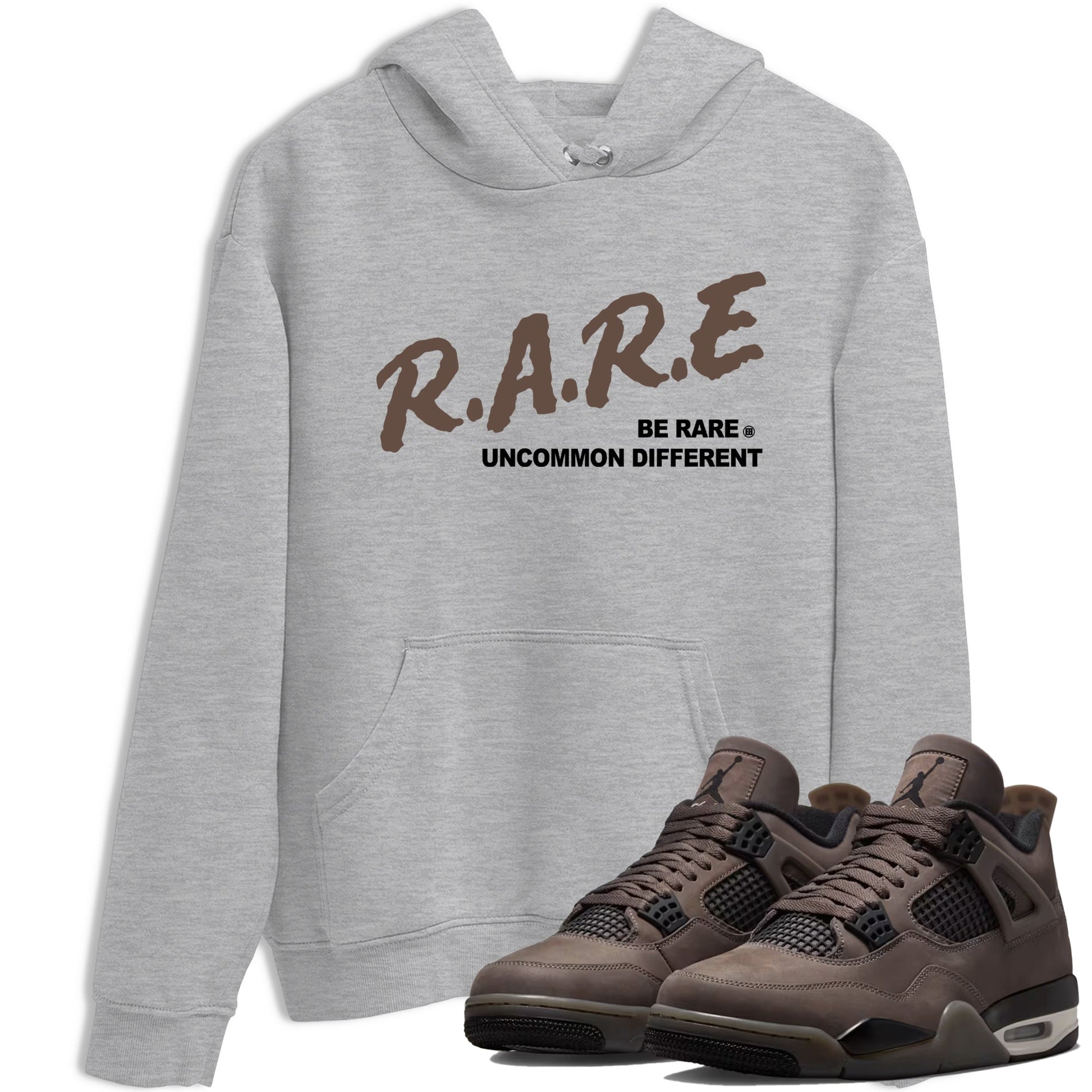 Sneaker match tees – Streetwear Graphic Tees Air Jordan 4 Cave Stone Sneakers – Be Rare Uncommon Different Graphic Tee Heather Grey 1
