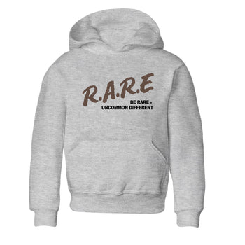 Sneaker match tees – Streetwear Graphic Tees Air Jordan 4 Cave Stone Sneakers – Be Rare Uncommon Different Kids Craphic T-Shirt Heather Grey 2