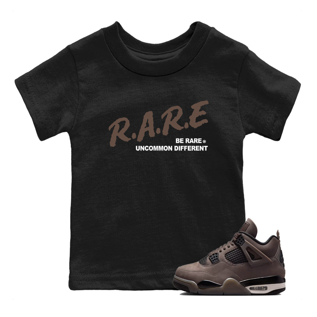Sneaker match tees – Streetwear Graphic Tees Air Jordan 4 Cave Stone Sneakers – Be Rare Uncommon Different Kids Craphic T-Shirt Black 1