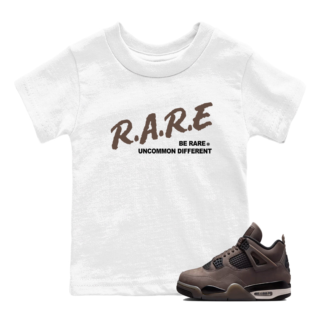 Sneaker match tees – Streetwear Graphic Tees Air Jordan 4 Cave Stone Sneakers – Be Rare Uncommon Different Kids Craphic T-Shirt White 1