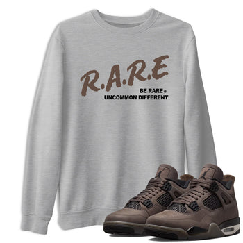Sneaker match tees – Streetwear Graphic Tees Air Jordan 4 Cave Stone Sneakers – Be Rare Uncommon Different Graphic Tee Heather Grey 1