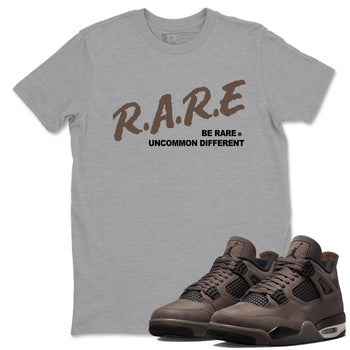 Sneaker match tees – Streetwear Graphic Tees Air Jordan 4 Cave Stone Sneakers – Be Rare Uncommon Different Graphic Tee Heather Grey 1