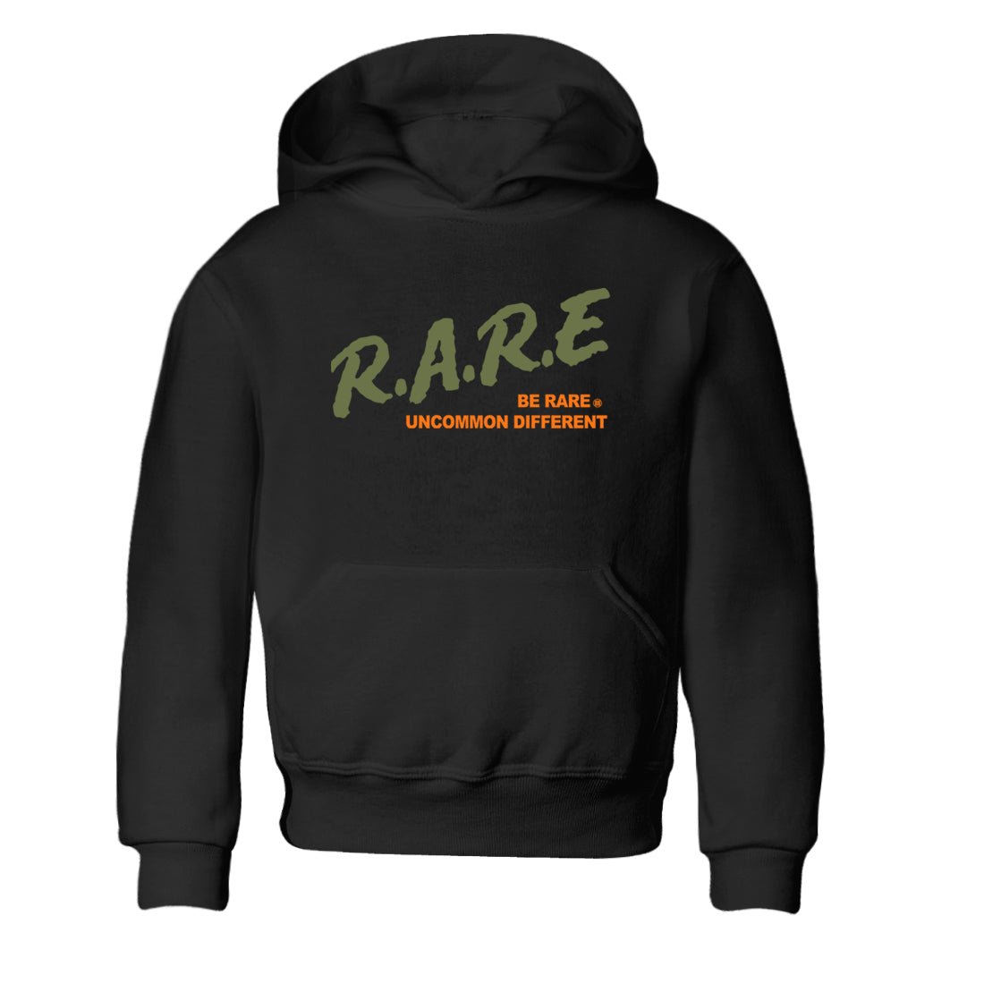 Sneaker match tees – Sneaker Tees To Match Undefeated inspired colorways Air Jordan 4 OG Olive Shoes  – Be Rare Uncommon Different Kids T-Shirt Black 2