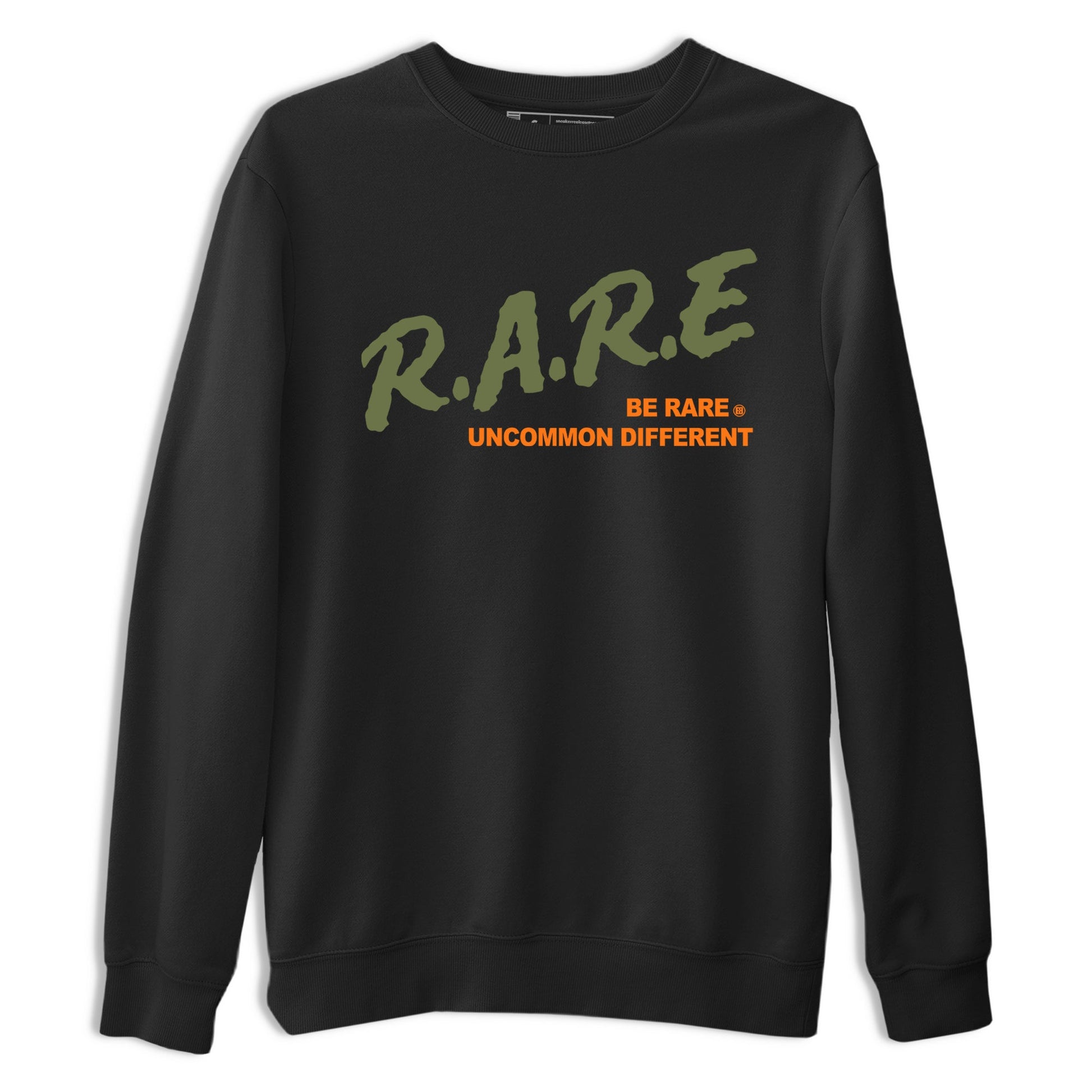 Sneaker match tees – Sneaker Tees To Match Undefeated inspired colorways Air Jordan 4 OG Olive Shoes  – Be Rare Uncommon Different Tee Black 2