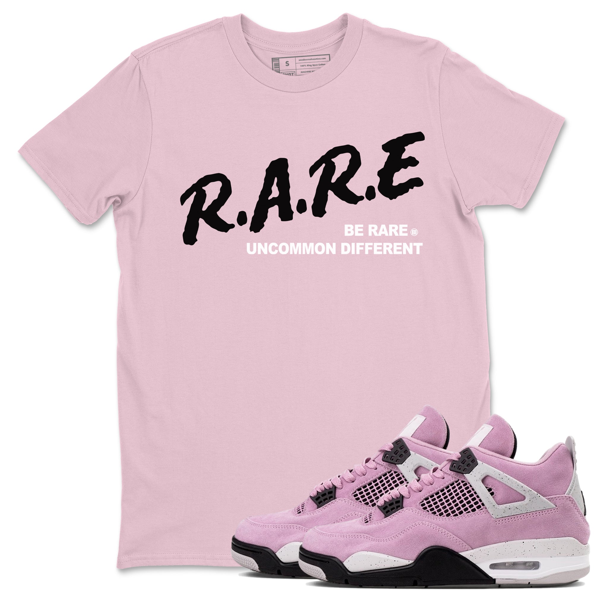 4s Retro Orchid shirts to match jordans Be Rare Uncommon Different sneaker match tees Air Jordan 4 WMNS Orchid match shoes to clothes SNRT Sneaker Tees unisex cotton Pink 1 shirts