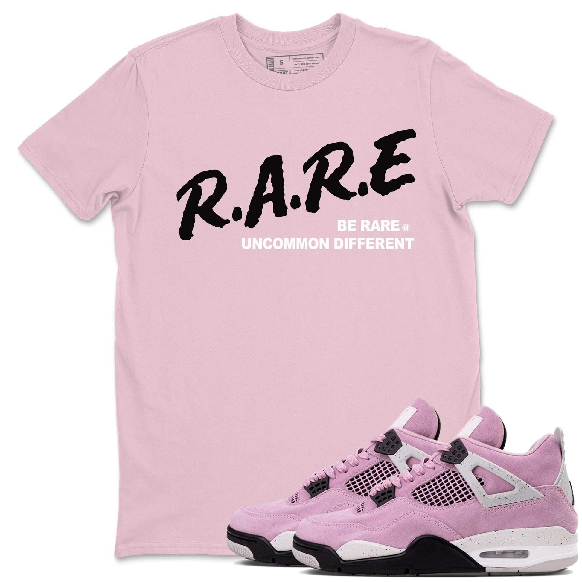 4s Retro Orchid shirts to match jordans Be Rare Uncommon Different sneaker match tees Air Jordan 4 WMNS Orchid match shoes to clothes SNRT Sneaker Tees unisex cotton Pink 1 shirts