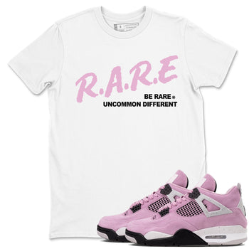 4s Retro Orchid shirts to match jordans Be Rare Uncommon Different sneaker match tees Air Jordan 4 WMNS Orchid match shoes to clothes SNRT Sneaker Tees unisex cotton White 1 shirts
