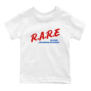 4s Rare Air shirts to match jordans Be Rare Uncommon Different sneaker match tees Air Jordan 4 Rare Air match shoes to clothes SNRT Sneaker Tees Youth Baby White 2 tee
