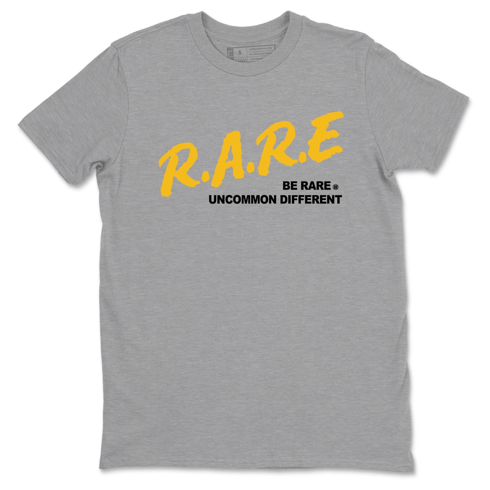 Sneaker match tees – Sneaker Tees To Match Jordan 5 Varsity Maize and Wolf Grey Shoes – Be Rare Uncommon Different Tee Heather Grey 2