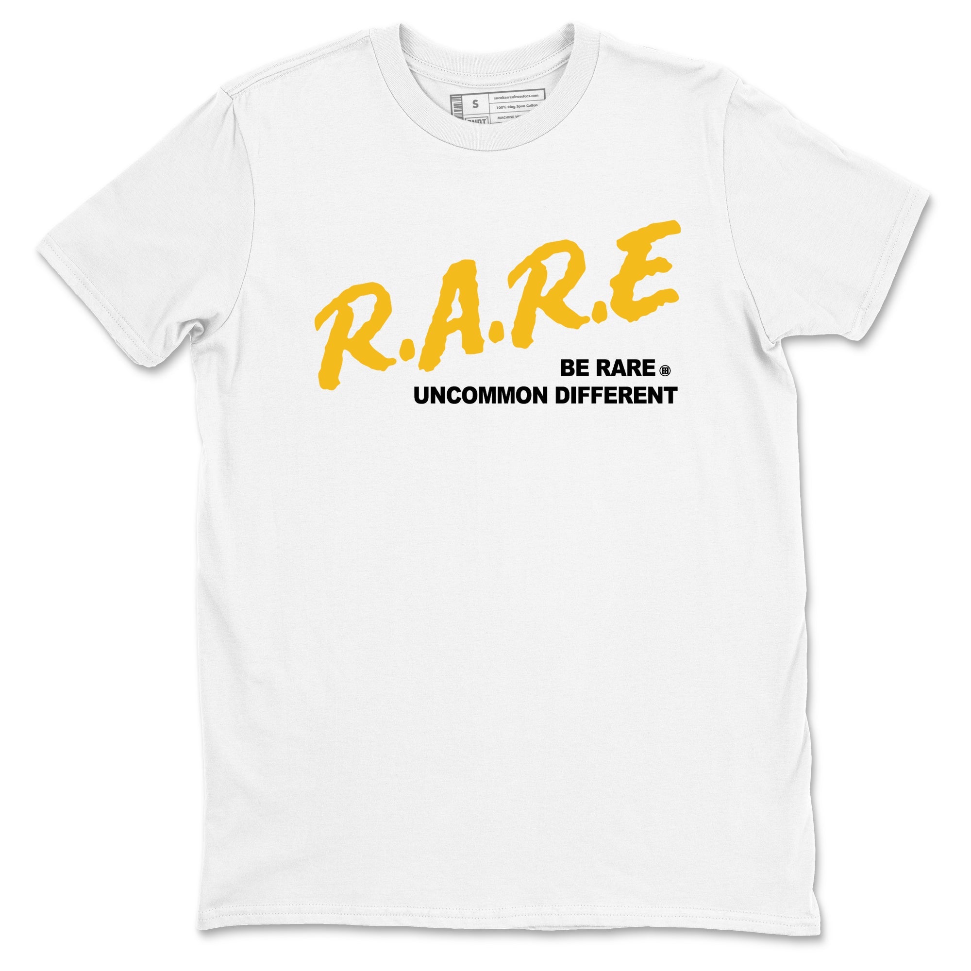 Sneaker match tees – Sneaker Tees To Match Jordan 5 Varsity Maize and Wolf Grey Shoes – Be Rare Uncommon Different Tee White 2