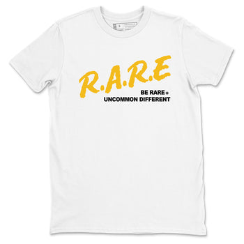 Sneaker match tees – Sneaker Tees To Match Jordan 5 Varsity Maize and Wolf Grey Shoes – Be Rare Uncommon Different Tee White 2