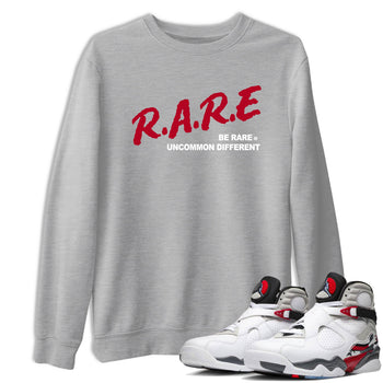 Sneaker Threads – Sneaker Tees To Match Air Jordan 8 Bunny – Be Rare Uncommon Different Graphic Tee Heather Grey 1. Perfect for Jordan releases 2025 colorways.