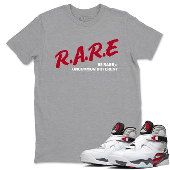 Sneaker Threads – Sneaker Tees To Match Air Jordan 8 Bunny – Be Rare Uncommon Different Graphic Tee Heather Grey 1. Perfect for Jordan releases 2025 colorways.
