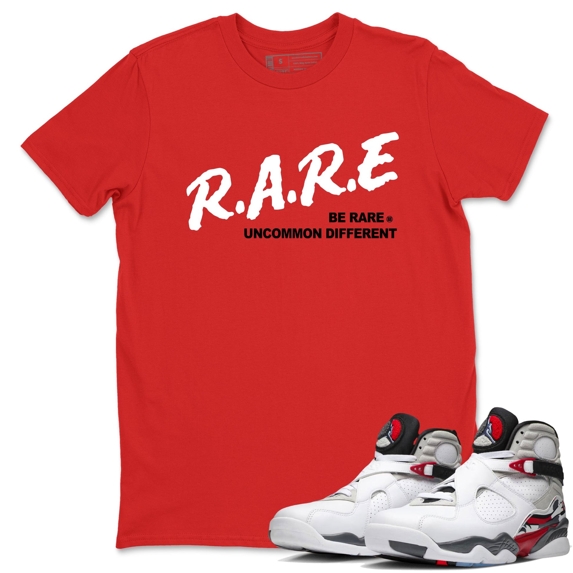 Sneaker Threads – Sneaker Tees To Match Air Jordan 8 Bunny – Be Rare Uncommon Different Graphic Tee Red 1. Perfect for Jordan releases 2025 colorways.