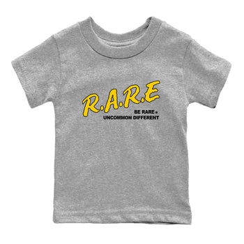 Best Christmas gifts for sneakerheads  – Sneaker Tees To Match Dunk Tour Yellow Sneakers – Be Rare Uncommon Different Kids T-Shirt Heather Grey 2