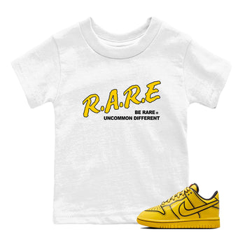 Best Christmas gifts for sneakerheads  – Sneaker Tees To Match Dunk Tour Yellow Sneakers – Be Rare Uncommon Different Kids T-Shirt White 1