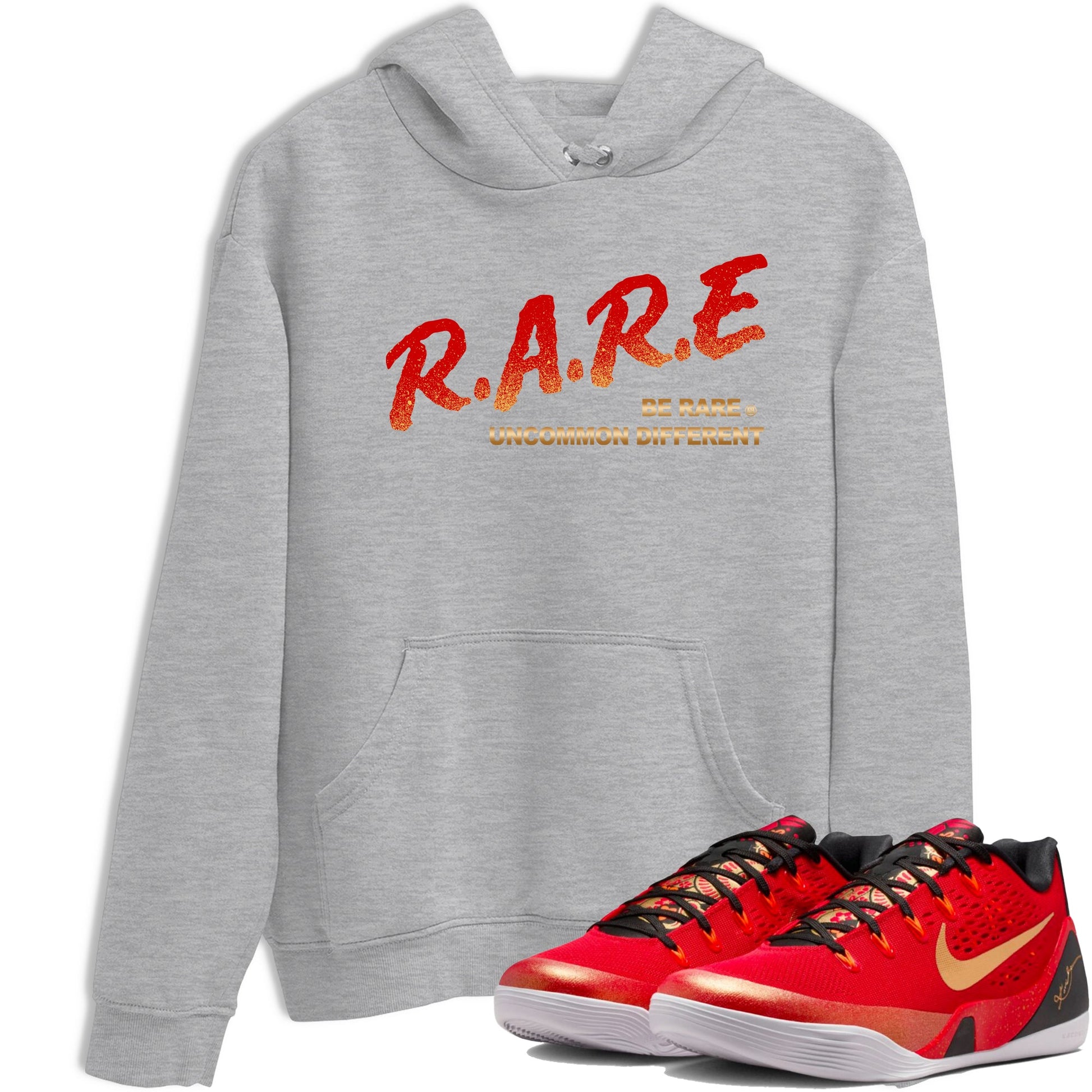 Best Christmas gifts for sneakerheads  – Sneaker Tees To Match Nike KB 9 China Sneakers – Be Rare Uncommon Different Graphic Tee Heather Grey 1