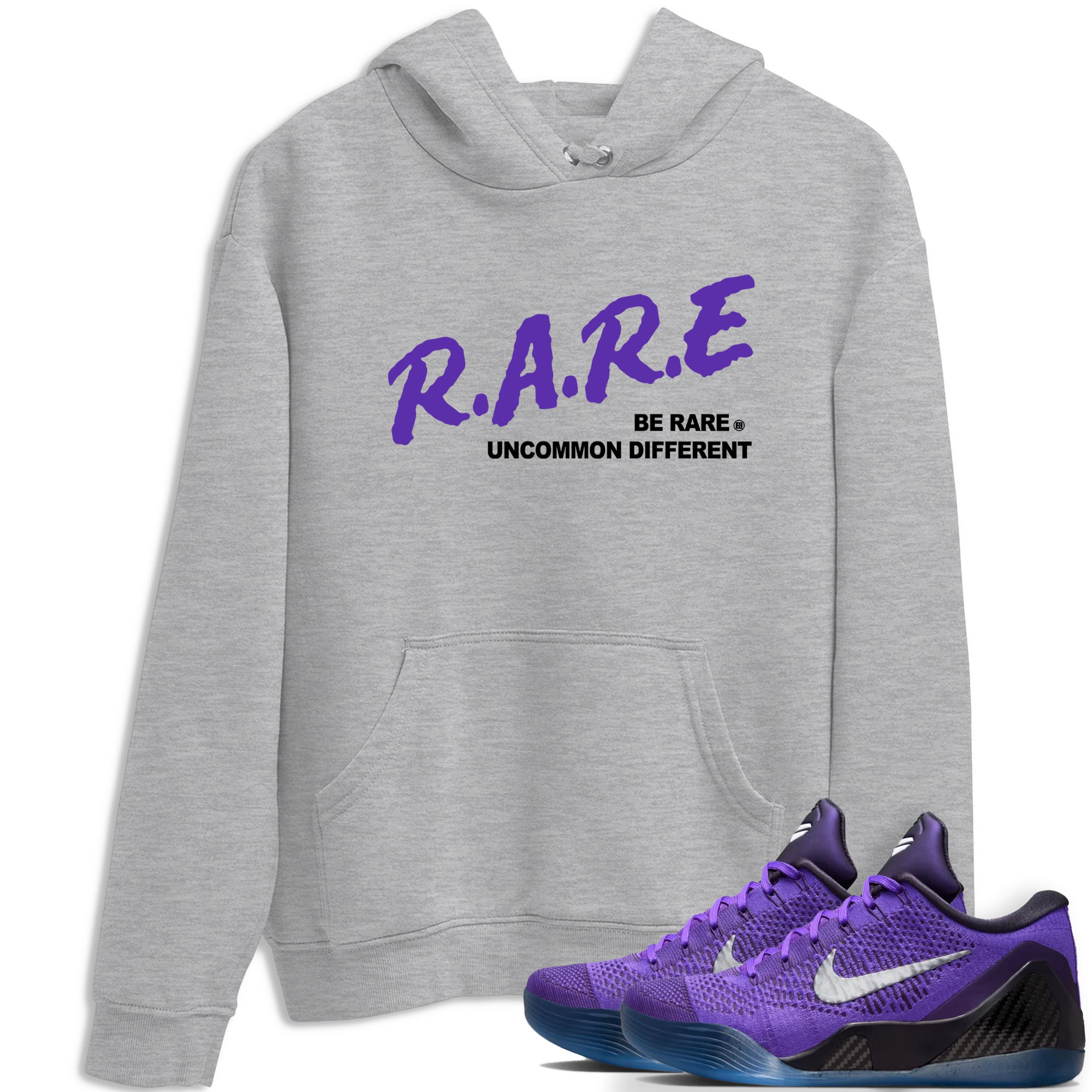 Sneaker Threads – Sneaker Tees To Match Nike KB 9 Hyper Grape – Be Rare Uncommon Different Graphic Tee Heather Grey 1. Perfect for Jordan releases 2025 colorways. Perfect for purple basketball sneaker releases and legacy-inspired colorways for 2025 hoopers.