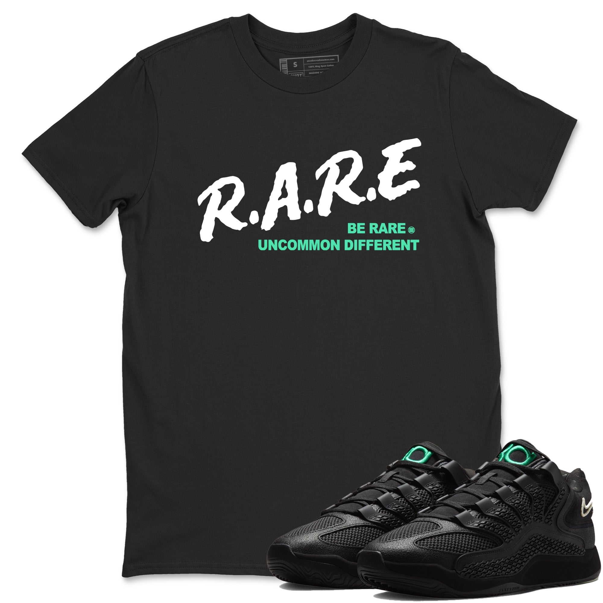 Sneaker Threads – Sneaker Tees To Match Nike KD 18 Black Label – Be Rare Uncommon Different Graphic Tee Black 1. Perfect for Jordan releases 2025 colorways. erfect for Kevin Durant basketball sneaker releases and all-black performance colorways for 2025 hoopers.