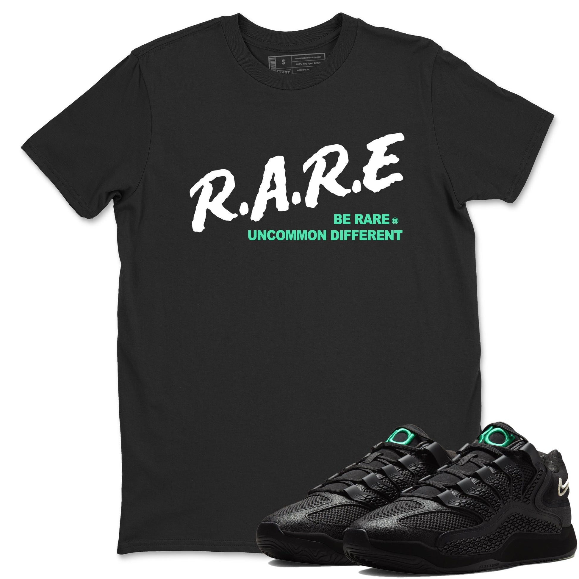 Sneaker Threads – Sneaker Tees To Match Nike KD 18 Black Label – Be Rare Uncommon Different Graphic Tee Black 1. Perfect for Jordan releases 2025 colorways. erfect for Kevin Durant basketball sneaker releases and all-black performance colorways for 2025 hoopers.