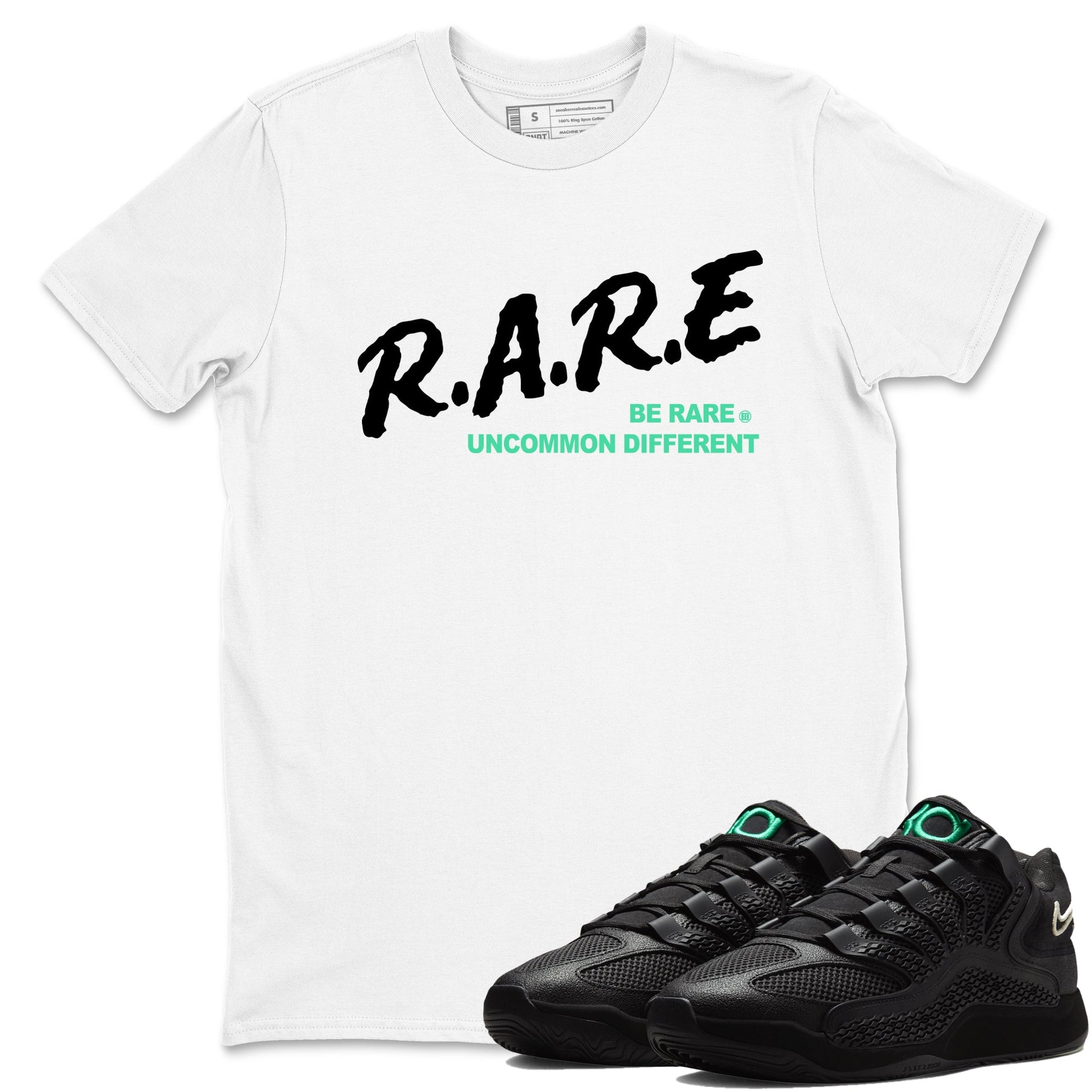 Sneaker Threads – Sneaker Tees To Match Nike KD 18 Black Label – Be Rare Uncommon Different Graphic Tee White 1. Perfect for Jordan releases 2025 colorways. erfect for Kevin Durant basketball sneaker releases and all-black performance colorways for 2025 hoopers.