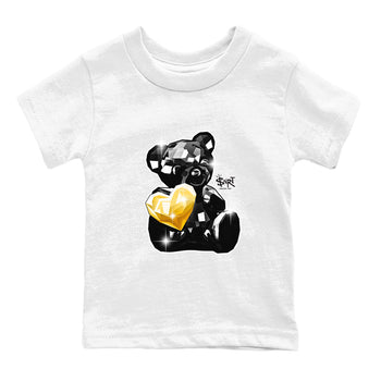 1s Black Metallic Gold shirts to match jordans Bear Germ sneaker match tees Jordan 1 High OG Black and Gold SNRT Sneaker Tees streetwear brand Baby and Youth White 2 cotton tee